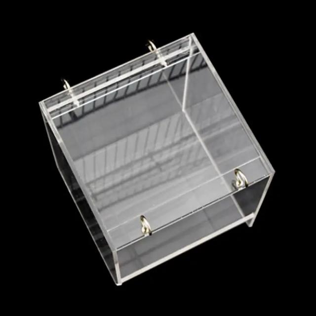 Gaiola de Banho de Luxo para Pássaros com Design Ajustável e Visão Clara