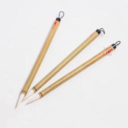 Escova de esmalte, 2 peças, arte em cerâmica, haste de bambu, pintura em cerâmica, enchimento de cor, utensílios para pintura - Image 5