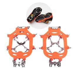 Grips Ice Snow para sapatos de escalada, Crampon para caminhadas e escalada, Chain Claws and Grips, Capa para sapatos, 13 dentes, 1 par - Image 6