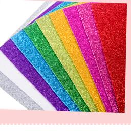 Esponja de espuma artesanal, papel espesso de 2mm para decoração de festas com glitter, 21x29 cm, feito à mão, faça você mesmo, cartão de festa e decoração de scrapbooking com 10 folhas - Image 1