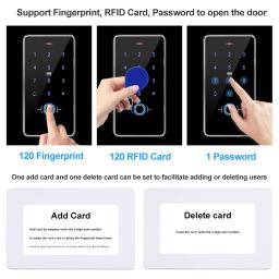 Sistema de controle de acesso por impressão digital, biometria, ip68, à prova d'água, teclado rfid + 180kg, fechadura magnética elétrica, 13.56mhz - Image 3
