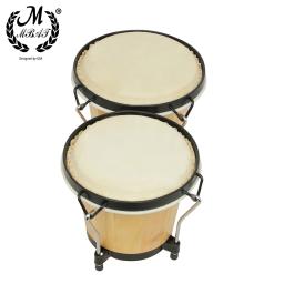 M mbat de madeira bongo tambor alta qualidade instrumento percussão 6 Polegada pandeiro africano com chave música acessórios ritmo presente - Image 3