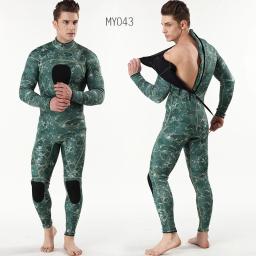 Roupa de mergulho com camuflagem 3mm, roupa de mergulho de corpo inteiro para caça submarina, moletom térmico masculino de neoprene para mergulho - Image 6