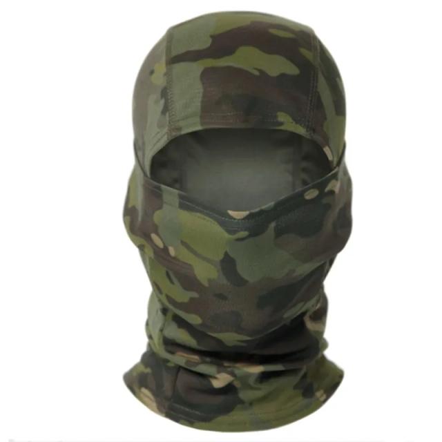 Máscara de Camuflagem Completa para Atividades ao Ar Livre e Caça com Design Tático para Airsoft e Uso Militar