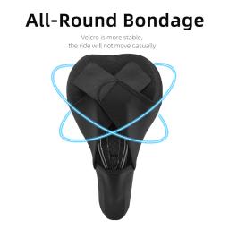 Rockbros silicone bicicleta sela oco respirável mtb bicicleta capa de almofada do assento mat sílica gel sela acessórios de ciclismo parte - Image 2