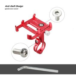 Suporte para telefone celular para bicicleta e bicicleta, base de liga de alumínio, clipe de montagem, gps - Image 3