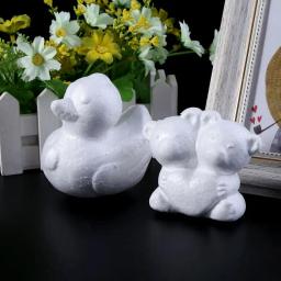 Modelagem animais forma bolas de espuma de poliestireno branco isopor artesanato para presentes de natal diy fontes de festa de casamento decoração - Image 6