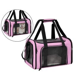 Pet transportadora mochila, saco do transporte, gato carregando caixa, saco de viagem, gaiola dobrável - Image 4