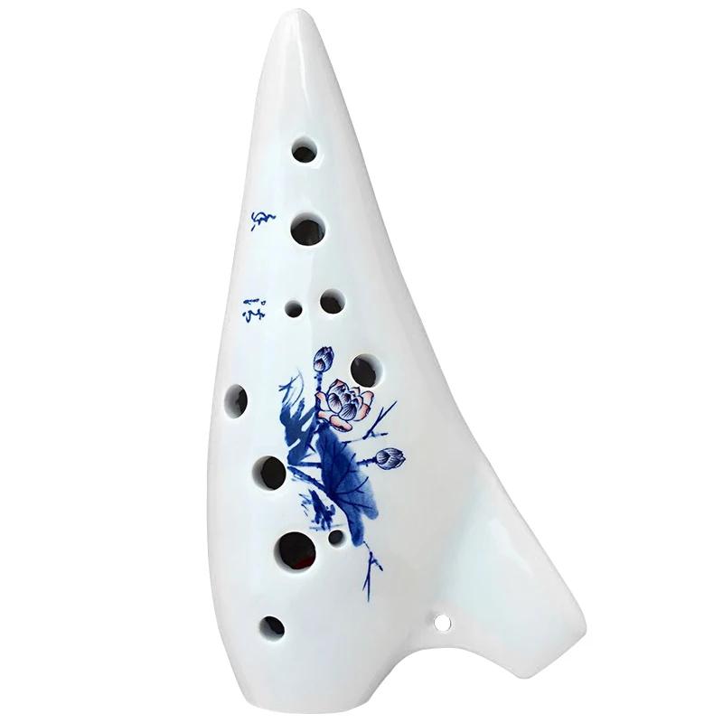 Instrumento musical clássico cerâmica ocarina 12 buracos forno-fogo cerâmica alto c lenda de zelda ocarina flauta - Image 1