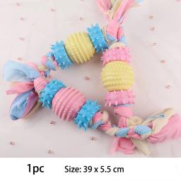 TPR Knot Brinquedos para Cães Pequenos, Resistente a mordida, Limpeza de dentes molares, Suprimentos para treinamento para cães, Acessórios interativos, TPR - Image 5