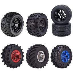 4 pçs 12mm hub 1/10 roda de pneu 120mm 125mm 130mm monster truck pneus rodas buggy rc carro rastreador traxxas scx10 buggy - Image 2
