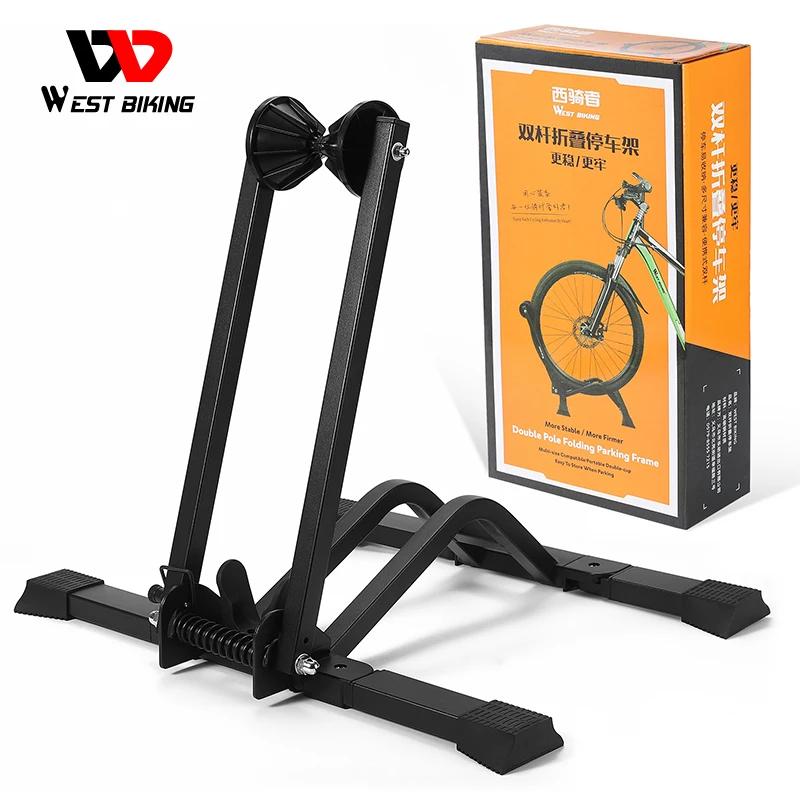 West Biking-Bicicleta Dobrável Rack, Bike Stand, Suporte Da Roda, Estação, Acessórios Da Bicicleta, MTB, Road Bike Store, Base de Apoio - Image 1