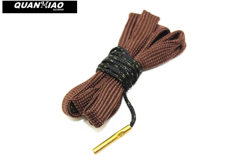 Arma de caça furo cleaner. 22 cal.223 cal.38 cal & 5.56mm,7.62mm, 12ga rifle kit de limpeza ferramenta pistola barril escova corda cal - Image 1