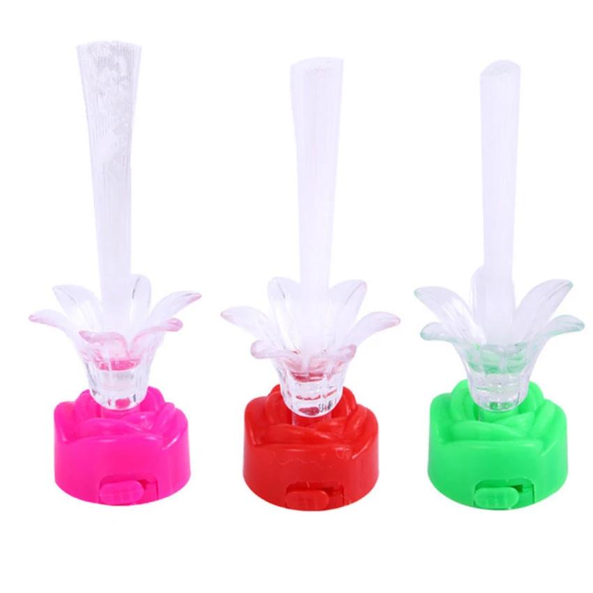 Luz colorida da rosa do diodo emissor de luz da fibra ótica, lâmpada da novidade do humor da fibra ótica para a decoração da festa em casa do brinquedo das crianças - Image 1
