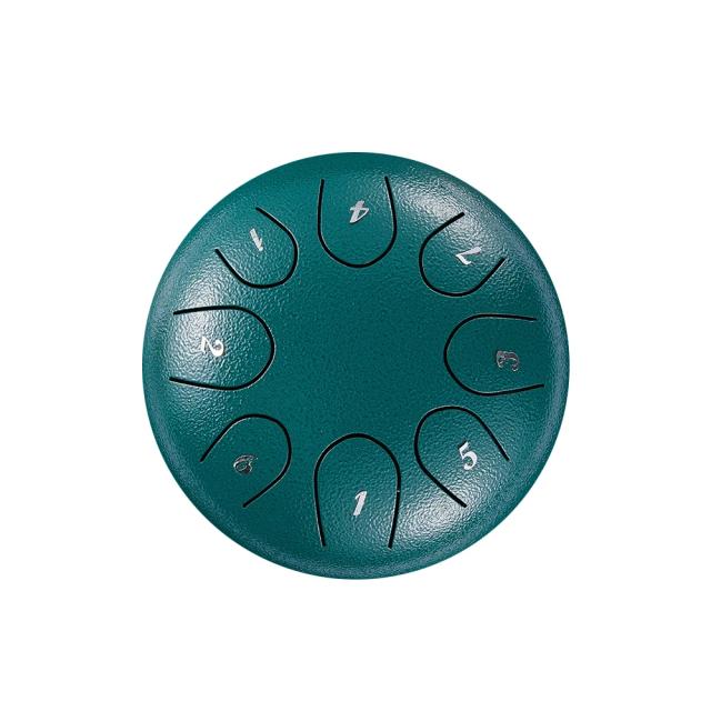 Máquina de Tambor de Aço de 6 Polegadas com 8 Tons - Instrumento Musical Handpan e Tambor Língua C-chave