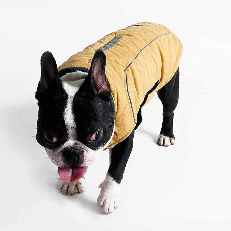 Grande cão de estimação jaqueta inverno quente roupas do cão para labrador impermeável grande cão casaco chihuahua bulldog francês outfits pet produto - Image 1