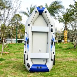 Barco inflável marinho solar dobrável, Material grosso do PVC, piso de caiaque, barco de pesca, entretenimento aquático ao ar livre, 2.6m - Image 2