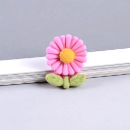 Enfeites fofos de flores de resina 24 peças, suprimentos de artesanato faça você mesmo patch de concha de telefone artes crianças acessórios de cabelo materiais de broche - Image 3