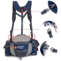 Mochila para atividades ao ar livre, esportiva, sacola de cintura, caminhadas, ciclismo, escalada, bicicleta, corrida, garrafa de água, à prova d'água, de nylon, pacote de montanha x627d - Image 4