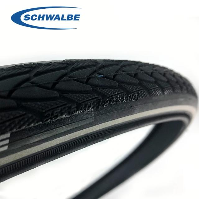 Schwalbe Marathon Plus Pneu 24 polegadas 25-540 Anti-Furo SmartGuard