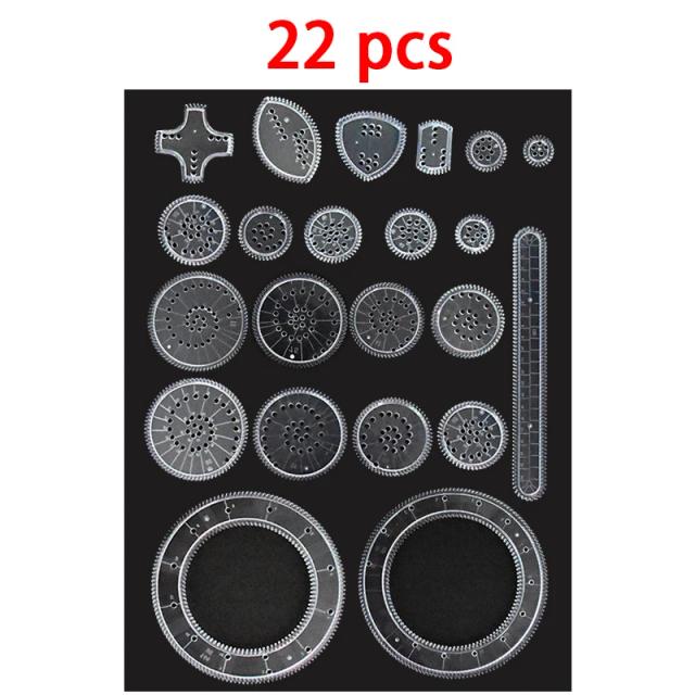 Design Clássico de Espirógrafo para Crianças: Régua Geométrica Mágica e Kits de Estênceis para DIY, Arte e Artesanato