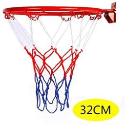 Cesta de basquete de 32cm para parede, cesto suspenso com aro de metal, com parafusos, para esportes ao ar livre e ambientes internos - Image 3