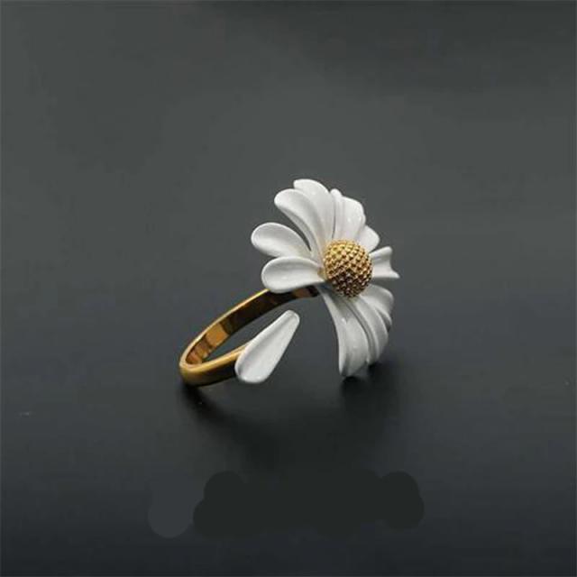 Anéis de Abertura Elegantes para Mulheres em Estilo Coreano - Ajustáveis para Casamentos e Noivados, o Presente Perfeito em Joalheria