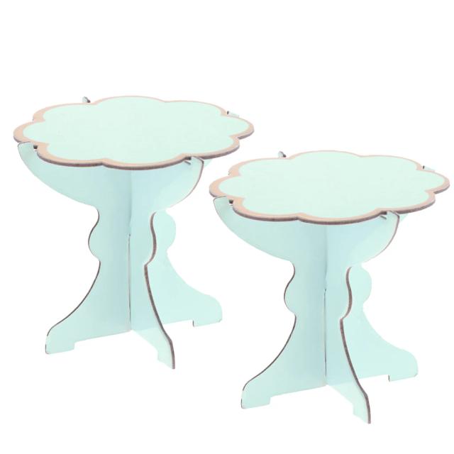 Suporte Elegante para Cupcakes e Doces em Casamentos e Festas de Baby Shower - Conjunto com 2 Peças