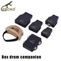GECKO-Percussão Instrument Acessórios, Companion Set, Castanholas Jingle Bells, Rubber Drum, Percussão Instrument, Drum, Gecko, Cajon - Image 1