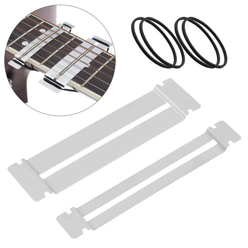 1 par guitarra traste reparação ferramentas de aço inoxidável fretboard guarda protetor traste arquivo fio lixamento limpeza polonês luthier ferramenta - Image 1