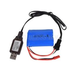 Carregador 6.4v/7.4v 500ma de bateria li-ion com controle remoto e carregador usb portátil - Image 1