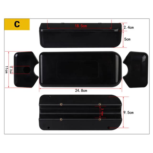 Case para Controlador de Bicicleta Elétrica 1000W - Kit de Conversão Extra Grande com Suporte e Caixa Plástica