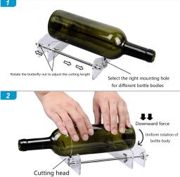 Garrafa de cerveja vinho máquina cortador profissional garrafas corte de vidro diy ferramentas champanhe garrafas e frascos kit ferramenta corte diy - Image 5