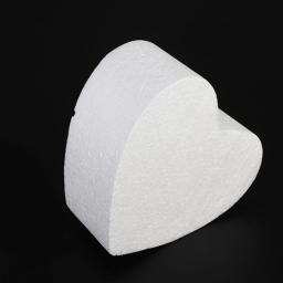 Praça Coração Shaped Poliestireno Bolo, Decorações Do Casamento DIY, Manequim Bolo, Espuma Molde, Isopor Prática Modelo, 4 ", 6", 8" - Image 3