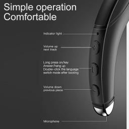 Air Conduction Portable Ear-Hook Earphones, Sem Fio, Compatível com Bluetooth, Impermeável, Mãos Livres, Headset com Microfone, Sport, Novo - Image 4