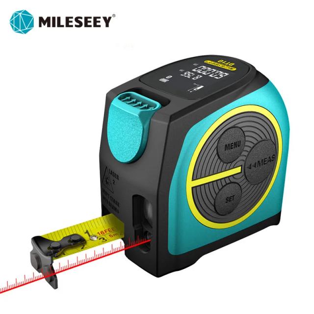 Telêmetro Laser Digital Mileseey 2 em 1 com Fita Métrica e Display LCD