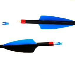 Sp300 400 tiro com arco 100% flechas de carbono puro 3 feather feather pena 28 "30" 31 "eixo para arco recurvo composto caça tiro - Image 6