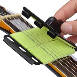 Limpador de cordas de guitarra, limpador de plástico abs para cordas de guitarra, cabo curvo, lavável, dispositivo de manutenção de cordas - Image 3