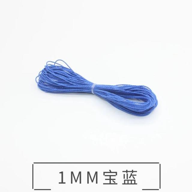 Fio de Couro Encerado Multi Cores 1mm para DIY - 10m de Cordão para Pulseiras e Colares Artesanais