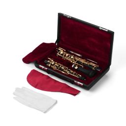 Estilo semiautomático prateado chave, profissional oboé c, instrumento de sopro, conjunto completo acessórios para iniciantes - Image 6