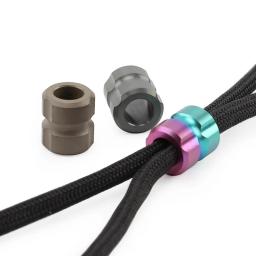 Titanium Alloy Knife Beads Corda de guarda-chuva colorida Moda DIY, Paracord Bead, Forma do parafuso, Cool Decorativo, Chaveiro Acessórios - Image 3