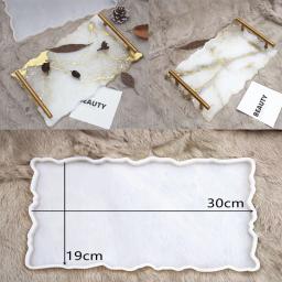 Molde de silicone para placa retangular grande, resina epóxi UV moldes para decoração de casa, artesanato DIY, arte suprimentos - Image 1