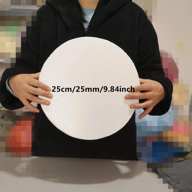Metade de Bolas de Espuma de Poliestireno Sólido para Artesanato de Natal - 25mm, Ideal para Projetos DIY com Crianças