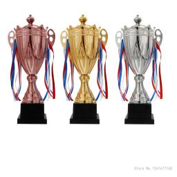 Troféus personalizáveis de Champions Trophy, Troféu de Metal Coberto Comercial, Medalha Universal, Ouro, Prata, Bronze, Souvenir Cup - Image 1