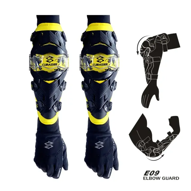 Joelheira e Cotoveleira Protetoras Cuirassier: Proteção Completa para Motociclistas em Off Road e Motocross