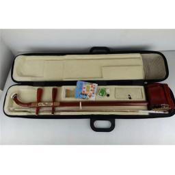 Escultura de osso em mogno, instrumento musical profissional de duas cordas com cordas, erhu chinês de qualidade chinês - Image 6