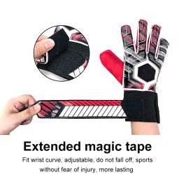 Luvas Goalkeeper para adultos e crianças, futebol, goleiro, dedo inteiro, proteção para as mãos - Image 5
