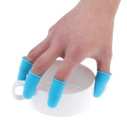 Multifuncional dedal de silicone para bordado bordado, Finger Protector, Sleeve Cover Caps, Ferramentas de costura, 3 pcs, 5pcs - Image 6