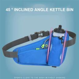 Bolsa de cinto de hidratação esportiva para homens e mulheres, saco de cintura com suporte para garrafa de água, corrida, ciclismo, caminhada, caminhada - Image 3