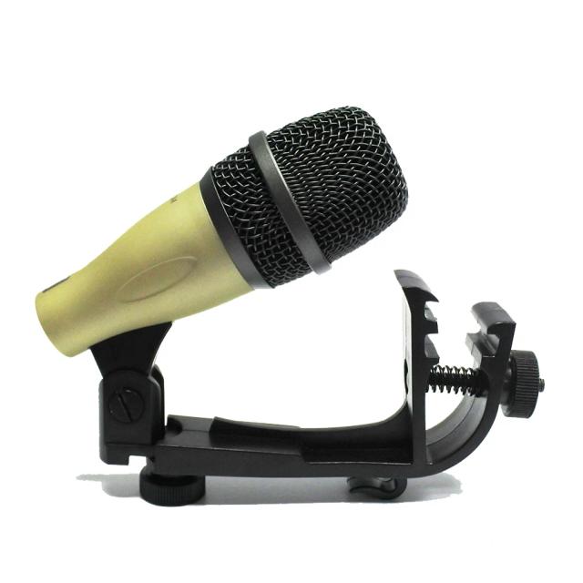 Microfone Dinâmico para Snare Tom de Tambor com Suporte Fixo - Kit de Percussão Completo